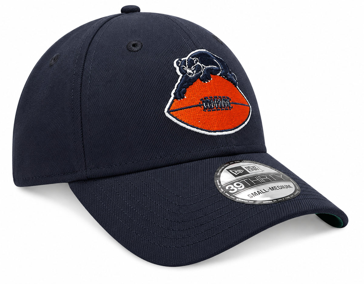 Chicago Bears New Era Gridiron Collection 1946 Classic Navy 39THIRTY Flex Hat product image 2, provided for visual reference