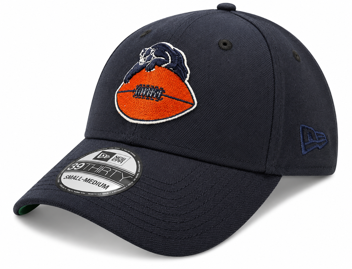 Chicago Bears New Era Gridiron Collection 1946 Classic Navy 39THIRTY Flex Hat product image 1, provided for visual reference