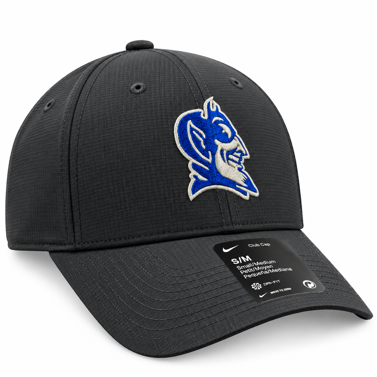 Duke Blue Devils Nike Anthracite Dri-Fit Club Hat product image 3, provided for visual reference and product detail review