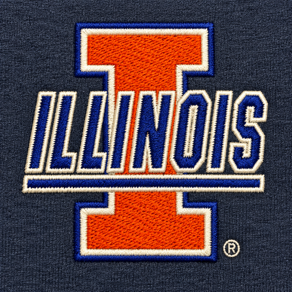 Youth Illinois Fighting Illini Antigua Navy Sport NCAA T-Shirt product image 2, provided for visual reference and product