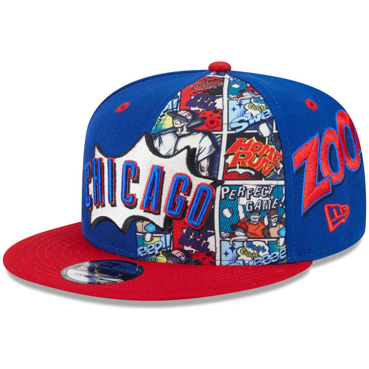 Chicago Cubs New Era 2025 Diamond Hero Royal/Red 9FIFTY Snapback Hat product image 1, provided for visual reference and