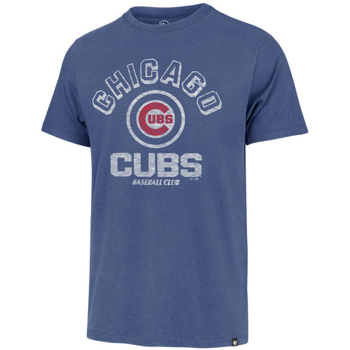 47 Mens Chicago Cubs Royal Retrograde Franklin T-Shirt product image 1, provided for visual reference and product detail