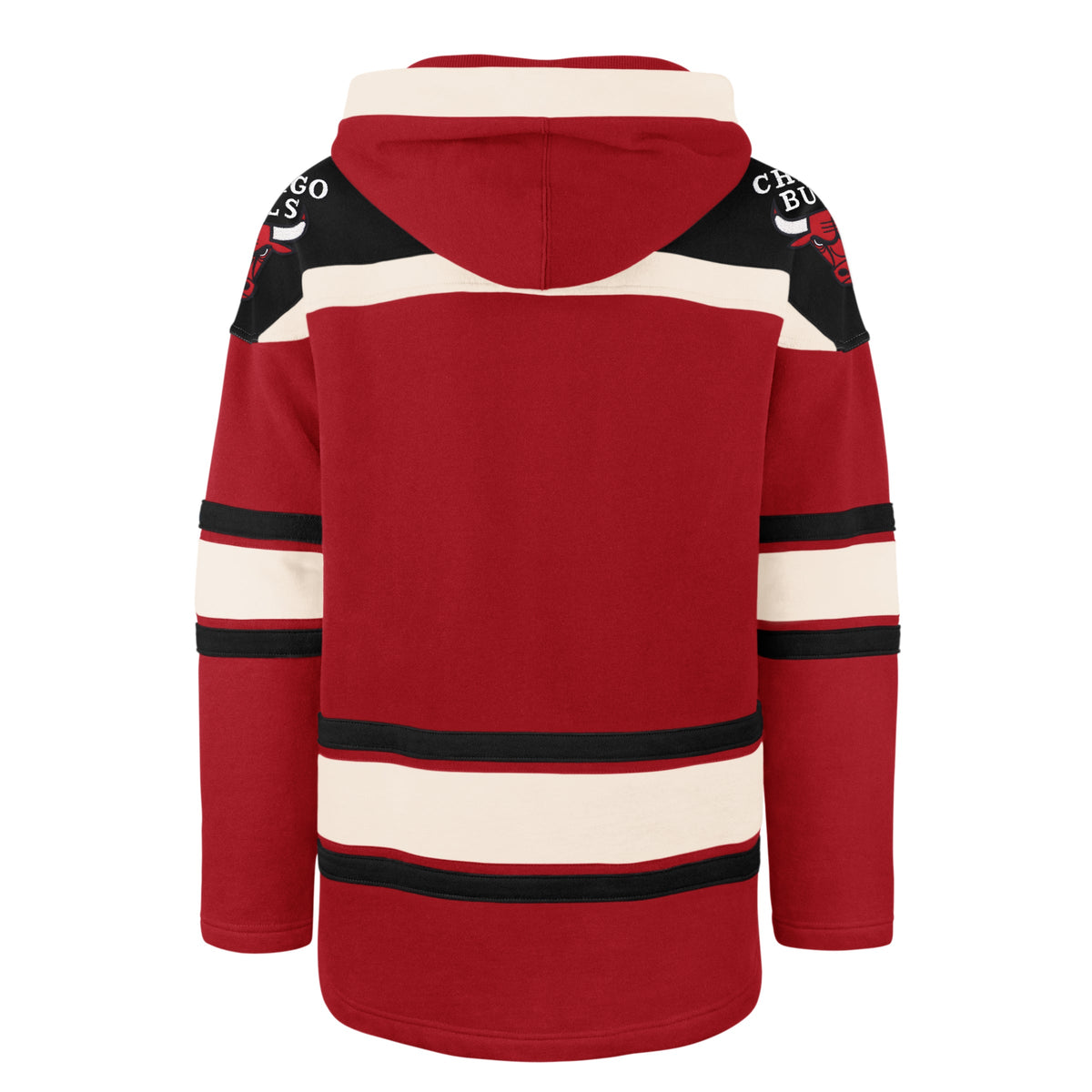Chicago Bulls 47 Brand Superior Lacer Hoodie Red product image 2