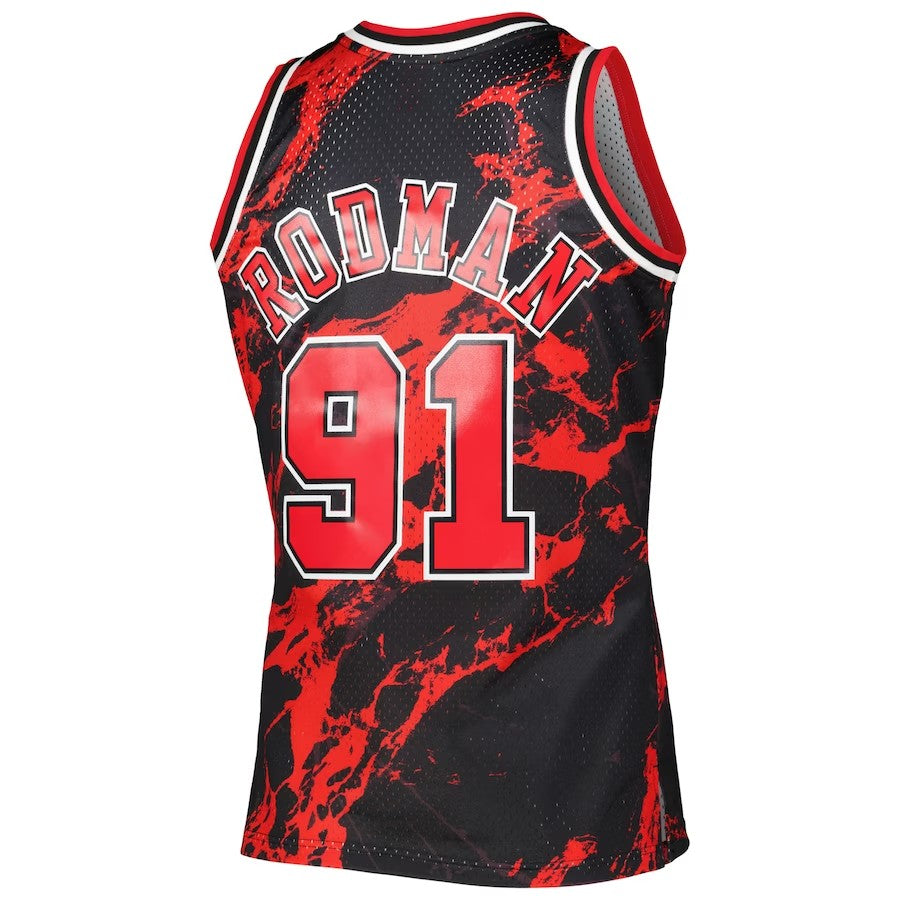 Chicago Bulls Mitchell & Ness Dennis Rodman #91 Black product image 2