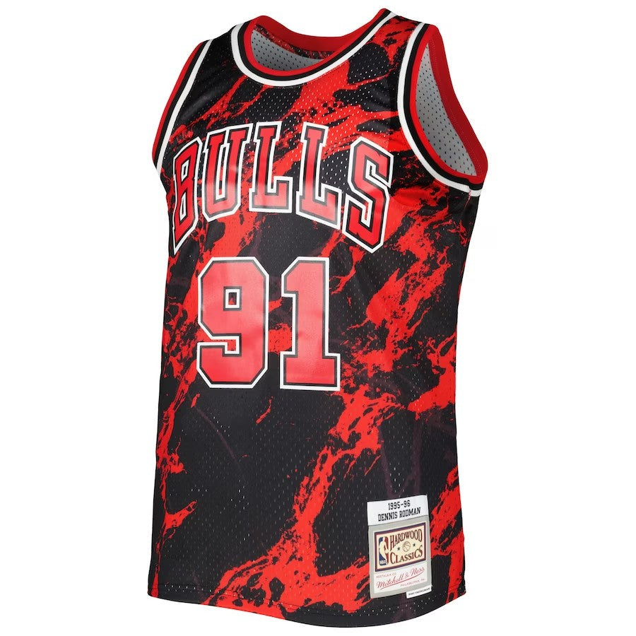 Chicago Bulls Mitchell & Ness Dennis Rodman #91 Black product image 1