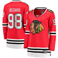 Connor Bedard Chicago Blackhawks Fanatics Branded Red Breakaway Home Jersey for Women product image 1, provided for visual