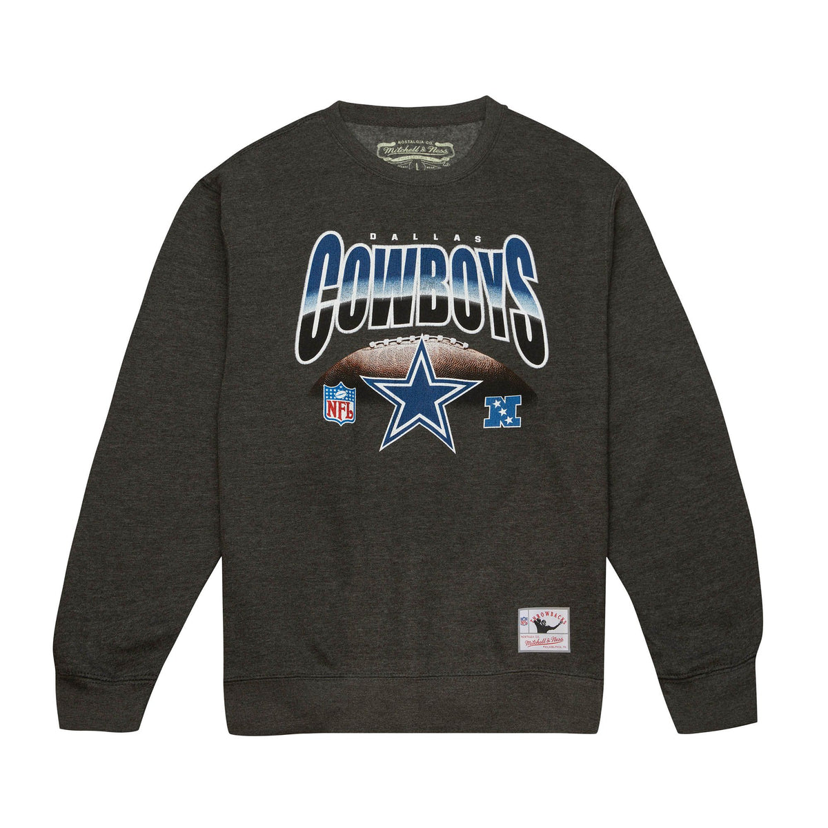 Dallas Cowboys Mitchell & Ness Inzone Crew Charcoal Heather product image 1
