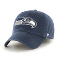 Seattle Seahawks '47 Brand Navy Franchise Fitted Hat product image 1, provided for visual reference and product detail review