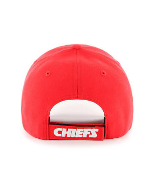Kansas City Chiefs 47 Brand Red MVP Adjustable Hat product image 2, provided for visual reference and product detail review