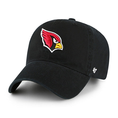 Arizona Cardinals 47 Brand Black Clean Up Adjustable Dad Hat product image 1