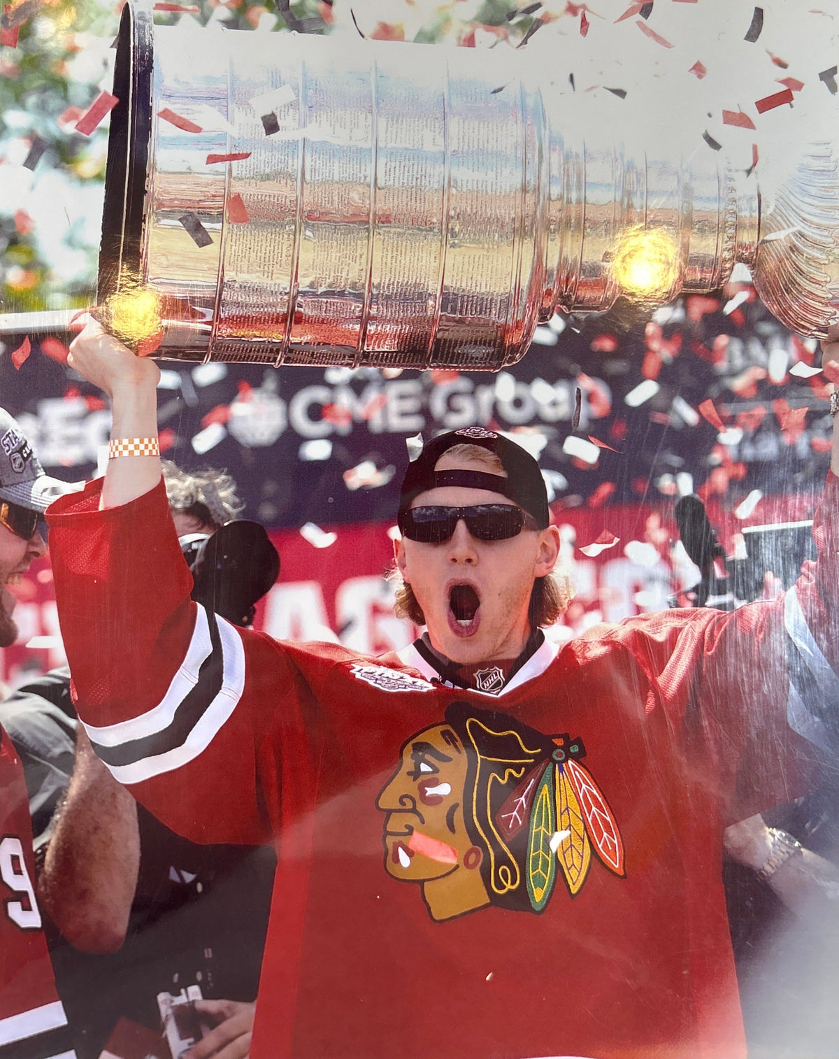 Patrick Kane 2013 Stanley Cup Champions Parade Chicago Blackhawks Action Photo (8X10) product image 1, provided for visual