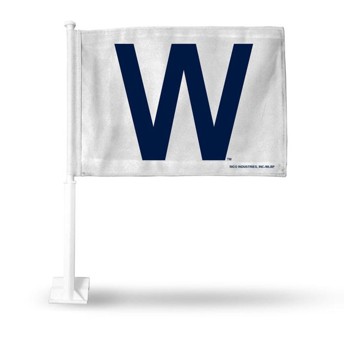 Chicago Cubs W Car Flag product image 1, provided for visual reference and product detail review