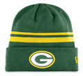 Green Bay Packers New Era Yellow Team Logo Cuffed Knit Hat product image 1
