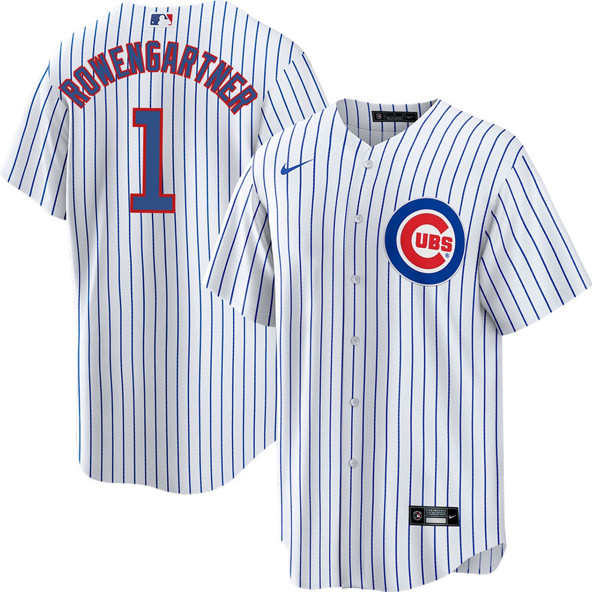 NIKE Men Henry Rowengartner Chicago Cubs White Home Replica Jersey product image 1, provided for visual reference and