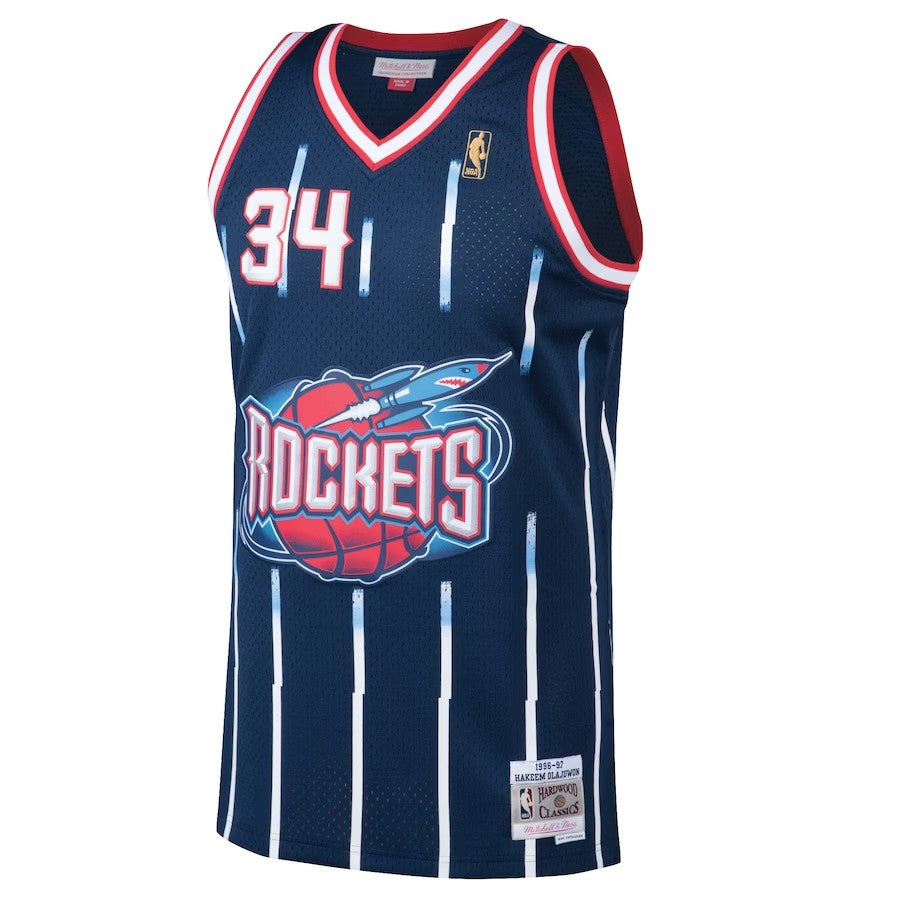 Houston Rockets Mitchell & Ness Hakeem Olajuwon #34 Navy product image 1