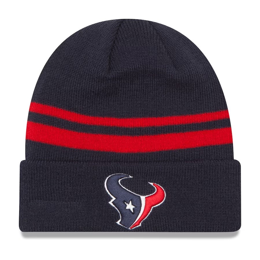 Houston Texans New Era Navy Team Logo Cuffed Knit Hat product image 1