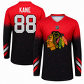 Chicago Blackhawks #88 Patrick Kane Youth Dri-fit Long Sleeve Shirt product image 1, provided for visual reference and