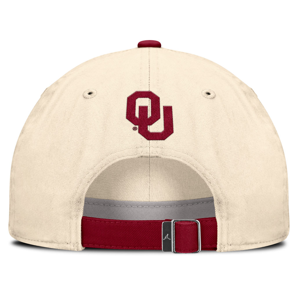 Oklahoma Sooners Nike Unisex 2026 Primetime Natural 2-Tone Club Adjustable Hat - Natural product image 4, provided for
