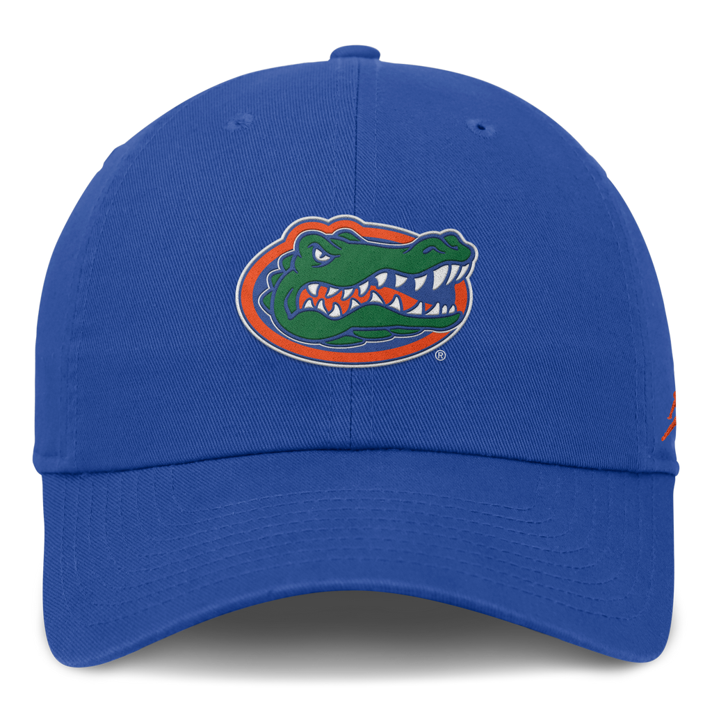 Florida Gators Jordan Brand Club H86 Unstructured Adjustable Hat-Blue product image 2, provided for visual reference and