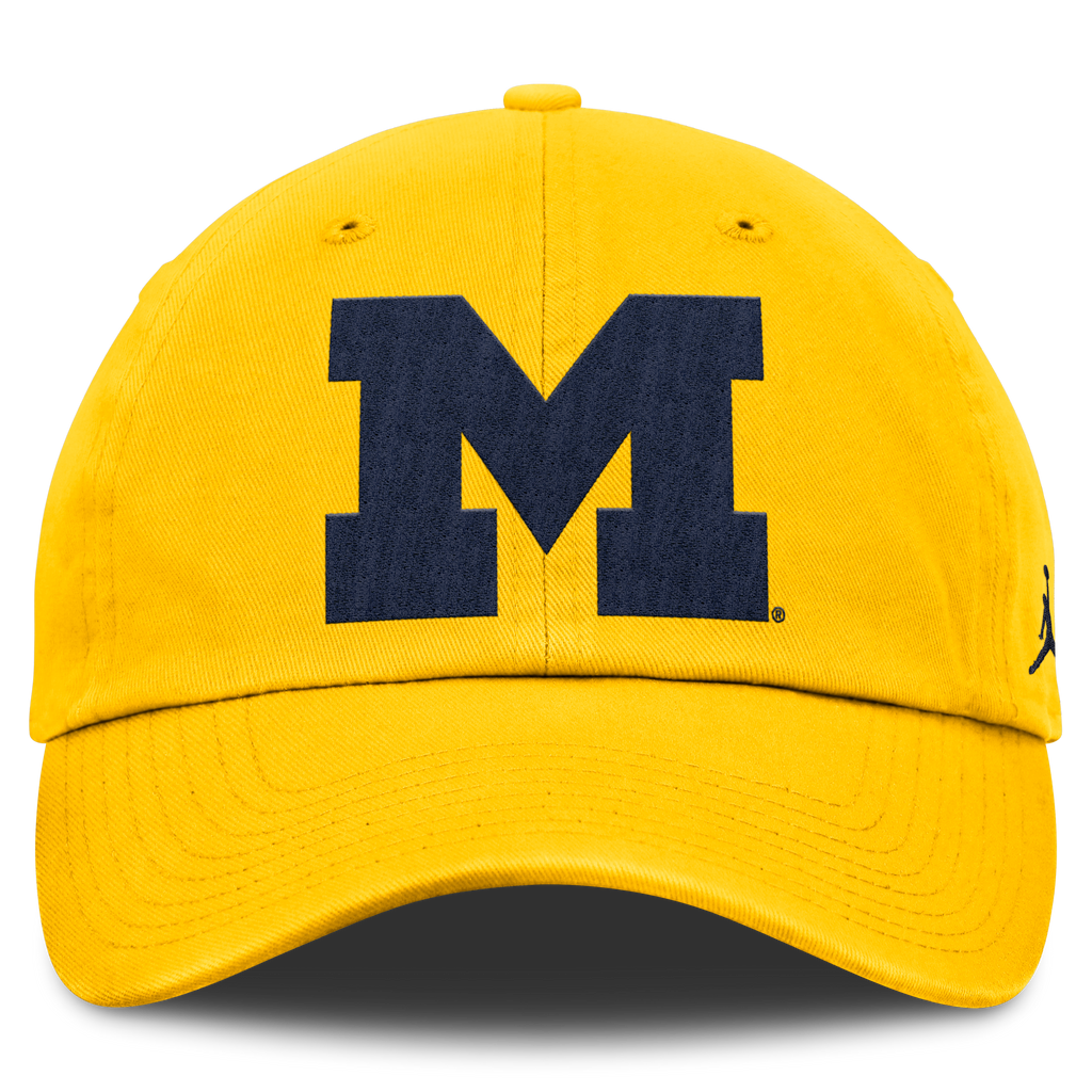 Michigan Wolverines Nike Maize Club Primetime Adjustable Hat product image 2, provided for visual reference and product