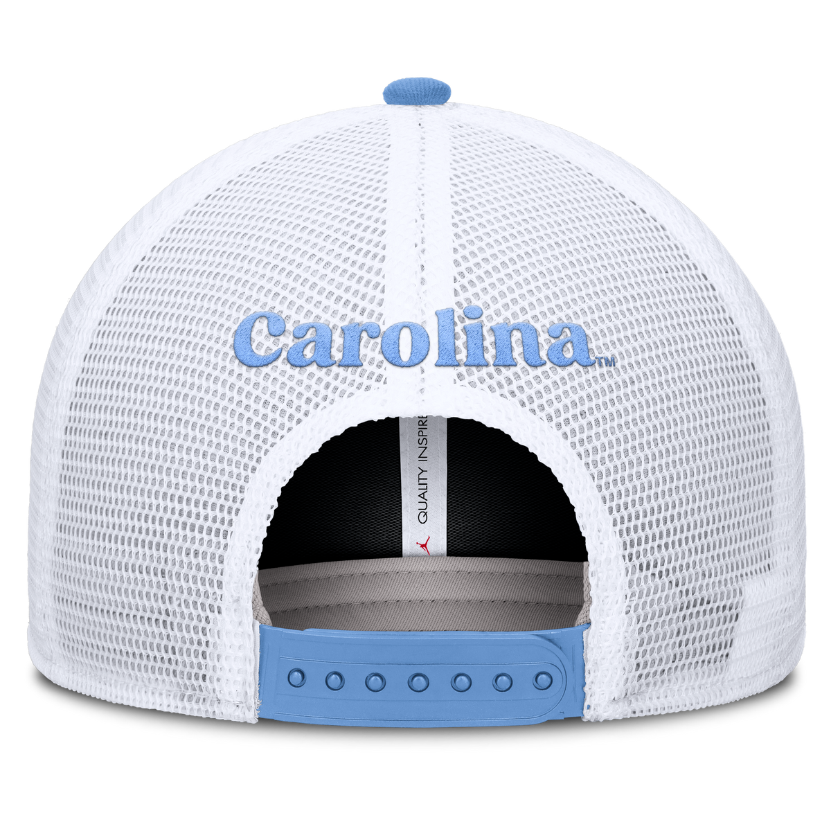 North Carolina Tar Heels Jordan Brand Rise Valor Blue Adjustable Snapback Trucker Hat product image 4, provided for visual