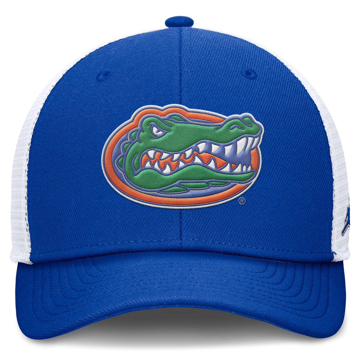 Florida Gators Jumpman Club Blue Adjustable Snapback Trucker Hat product image 2, provided for visual reference and product