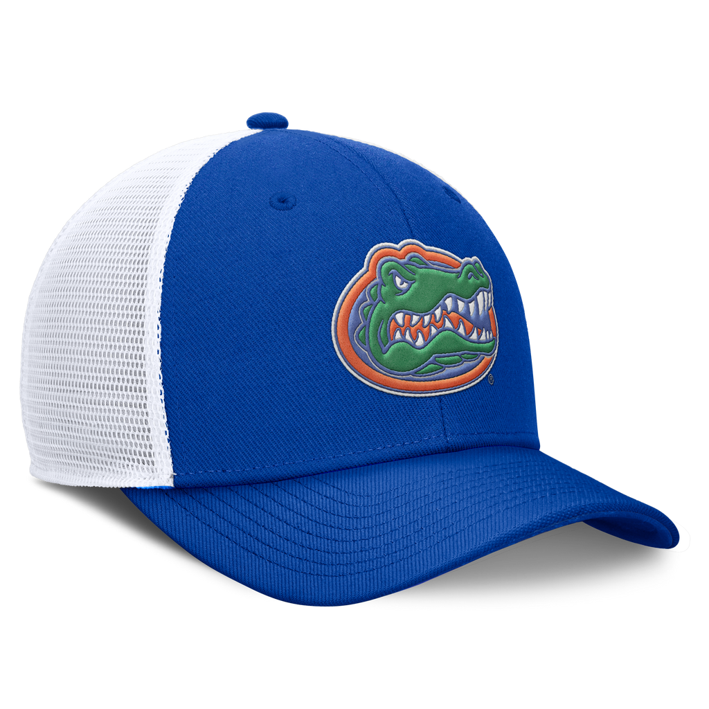 Florida Gators Jumpman Club Blue Adjustable Snapback Trucker Hat product image 3, provided for visual reference and product