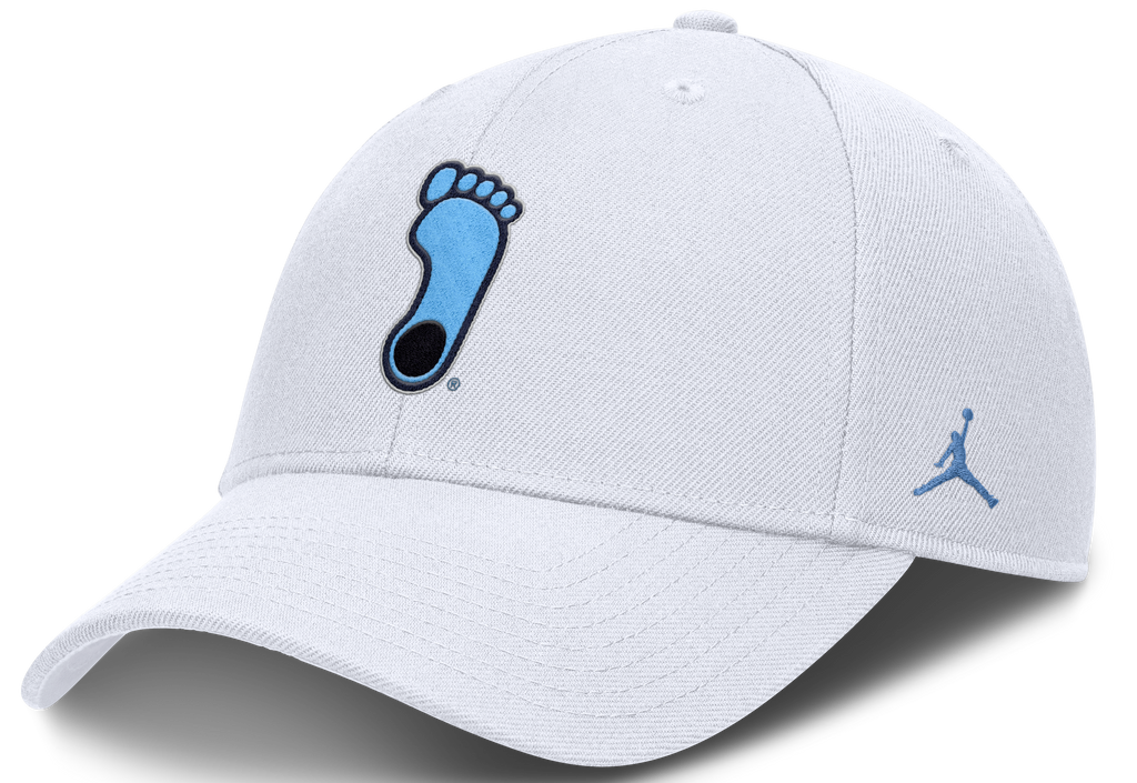 North Carolina Tar Heels Nike White Club Dri-Fit Adjustable Hat product image 1, provided for visual reference and product