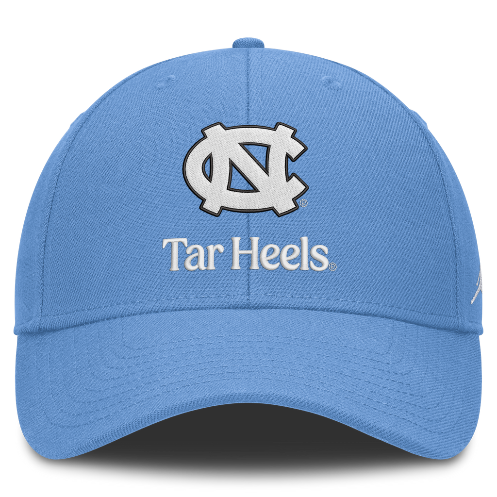 North Carolina Tar Heels Jordan Brand Primetime Rise Adjustable Hat - Carolina Blue product image 2, provided for visual