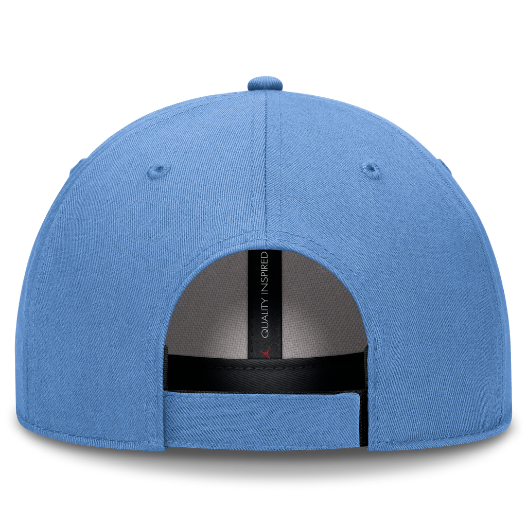 North Carolina Tar Heels Valor Blue Nike Jumpman Club Adjustable Hat product image 4, provided for visual reference and
