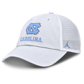 North Carolina Tar Heels Nike White Jumpman Club Unstructured Adjustable Trucker Hat product image 1, provided for visual