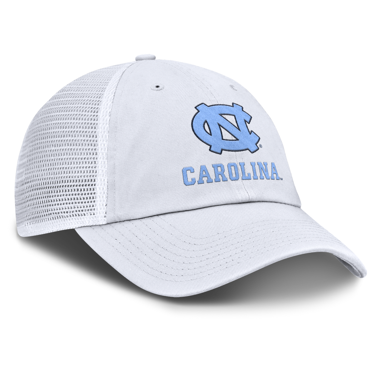 North Carolina Tar Heels Nike White Jumpman Club Unstructured Adjustable Trucker Hat product image 3, provided for visual