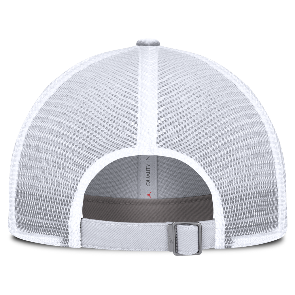 North Carolina Tar Heels Nike White Jumpman Club Unstructured Adjustable Trucker Hat product image 4, provided for visual