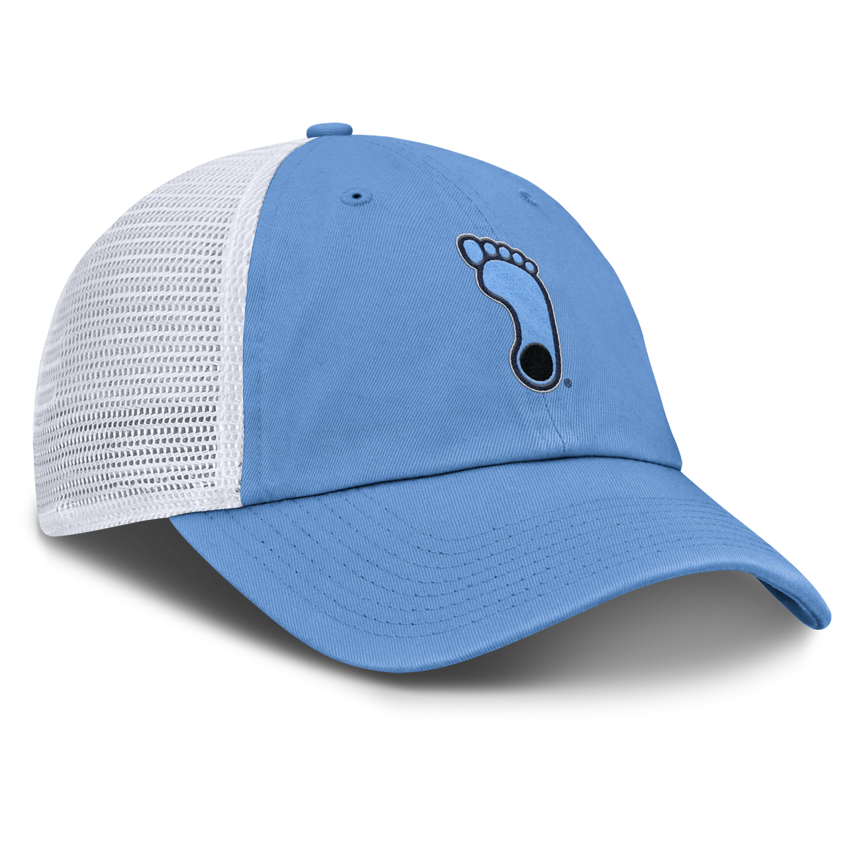 North Carolina Tar Heels Valor Blue Nike Jumpman Club Trucker Adjustable Hat product image 3, provided for visual reference