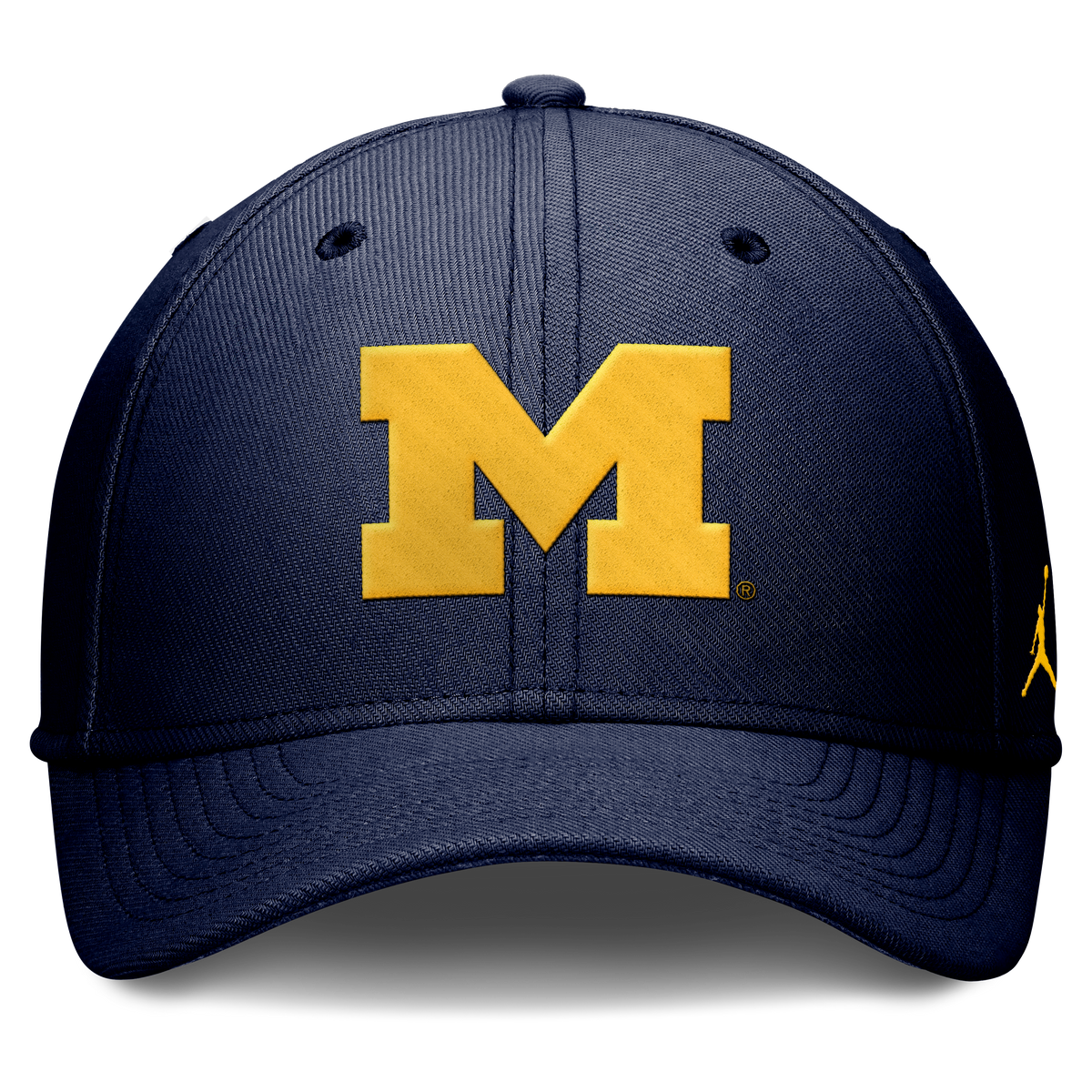 Michigan Wolverines Jordan Brand Rise Primetime Flex Hat-Navy product image 2, provided for visual reference and product