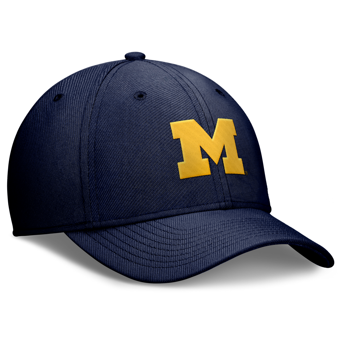 Michigan Wolverines Jordan Brand Rise Primetime Flex Hat-Navy product image 3, provided for visual reference and product
