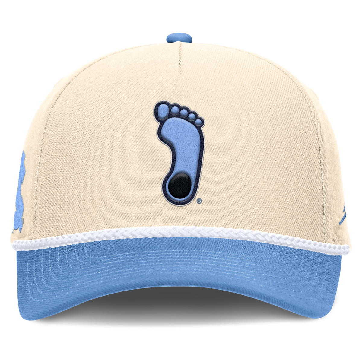 North Carolina Tar Heels Jordan Brand Unisex 2026 Primetime Natural 5-Panel Rope 2-Tone Rise Hat - Natural product image 2,