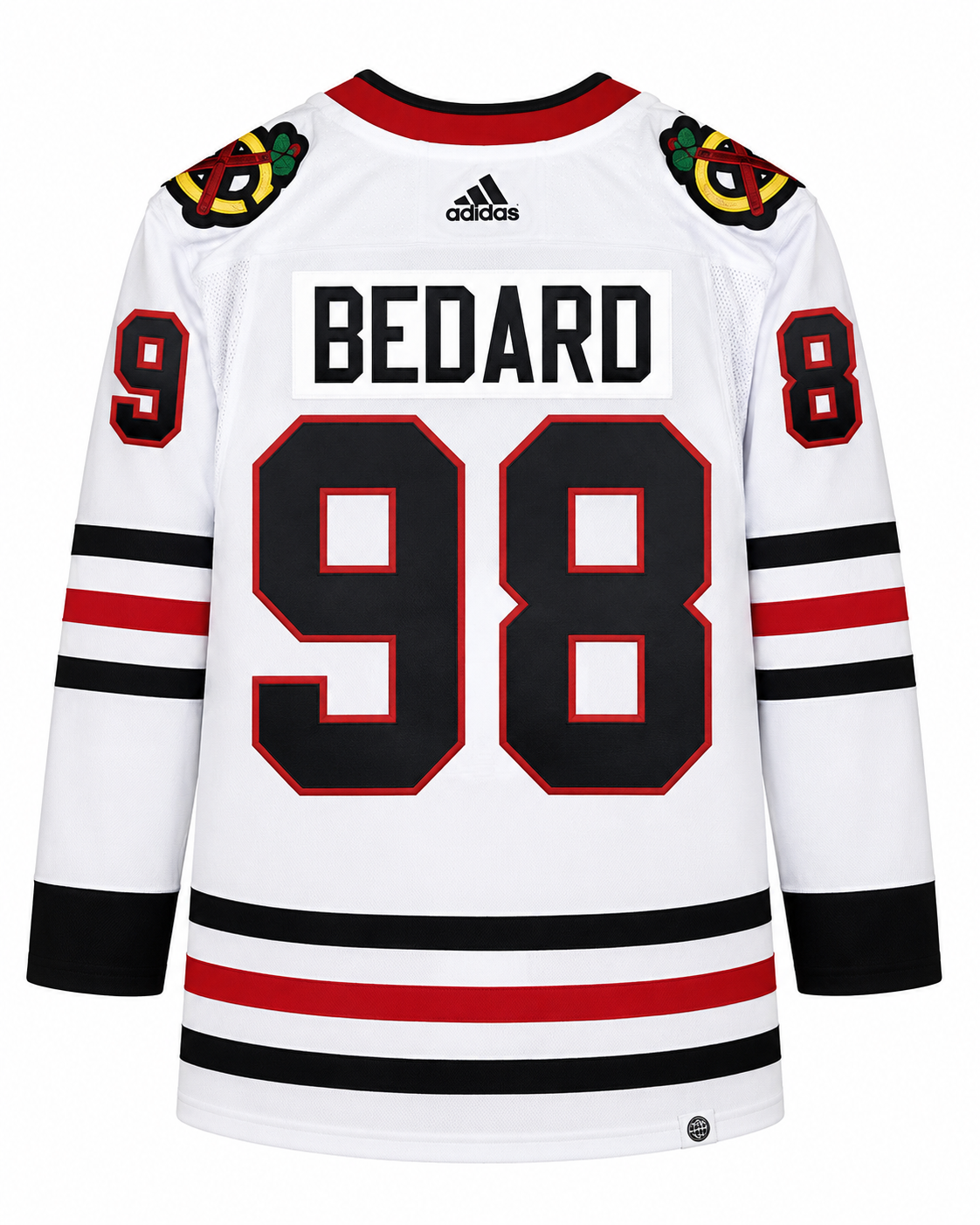Connor Bedard Chicago Blackhawks adidas White Away Primegreen Authentic Pro Jersey for Men product image 1, provided for