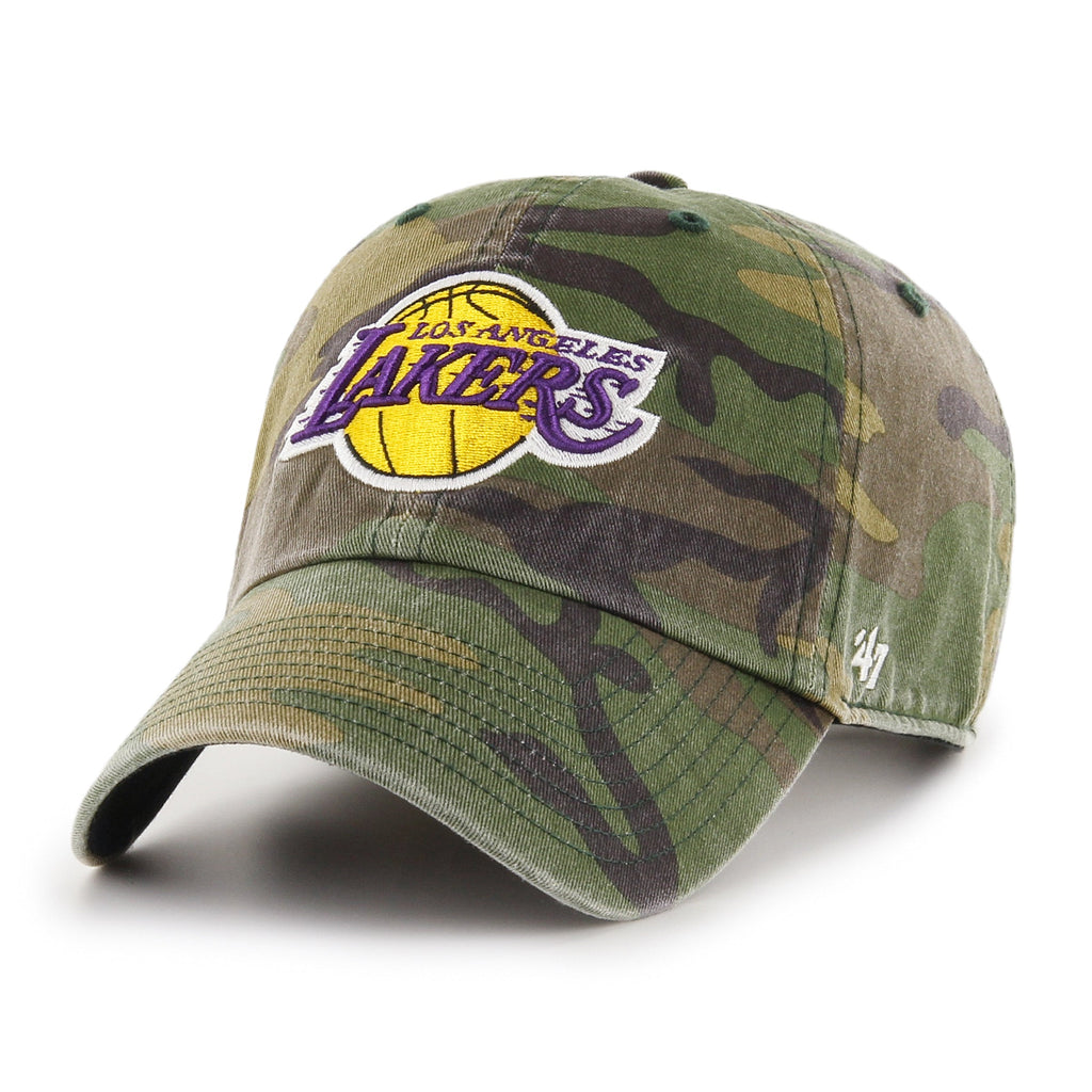 Los Angeles Lakers 47 Brand Camo Clean Up Adjustable Dad Hat product image 1