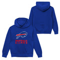 Buffalo Bills Youth Back to Basics Blue Hoodie product image 1, provided for visual reference and product detail review