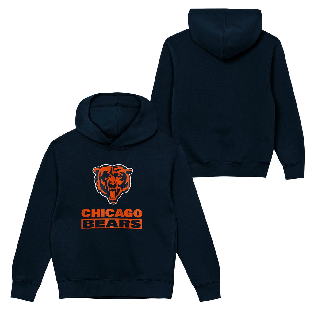 Chicago Bears Youth Crew Neck Sweatshirt Navy product image 1, provided for visual reference and product detail review