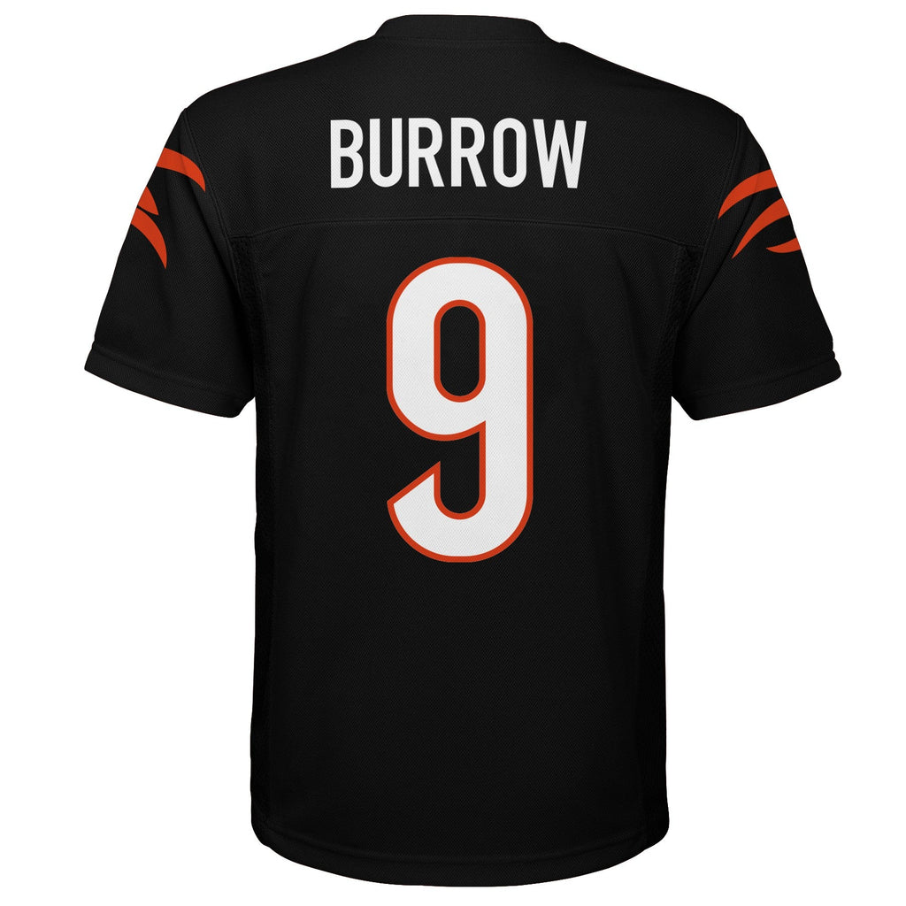 Joe Burrow Cincinnati Bengals Youth Replica Mid Tier Player Jersey - Black product image 3, provided for visual reference