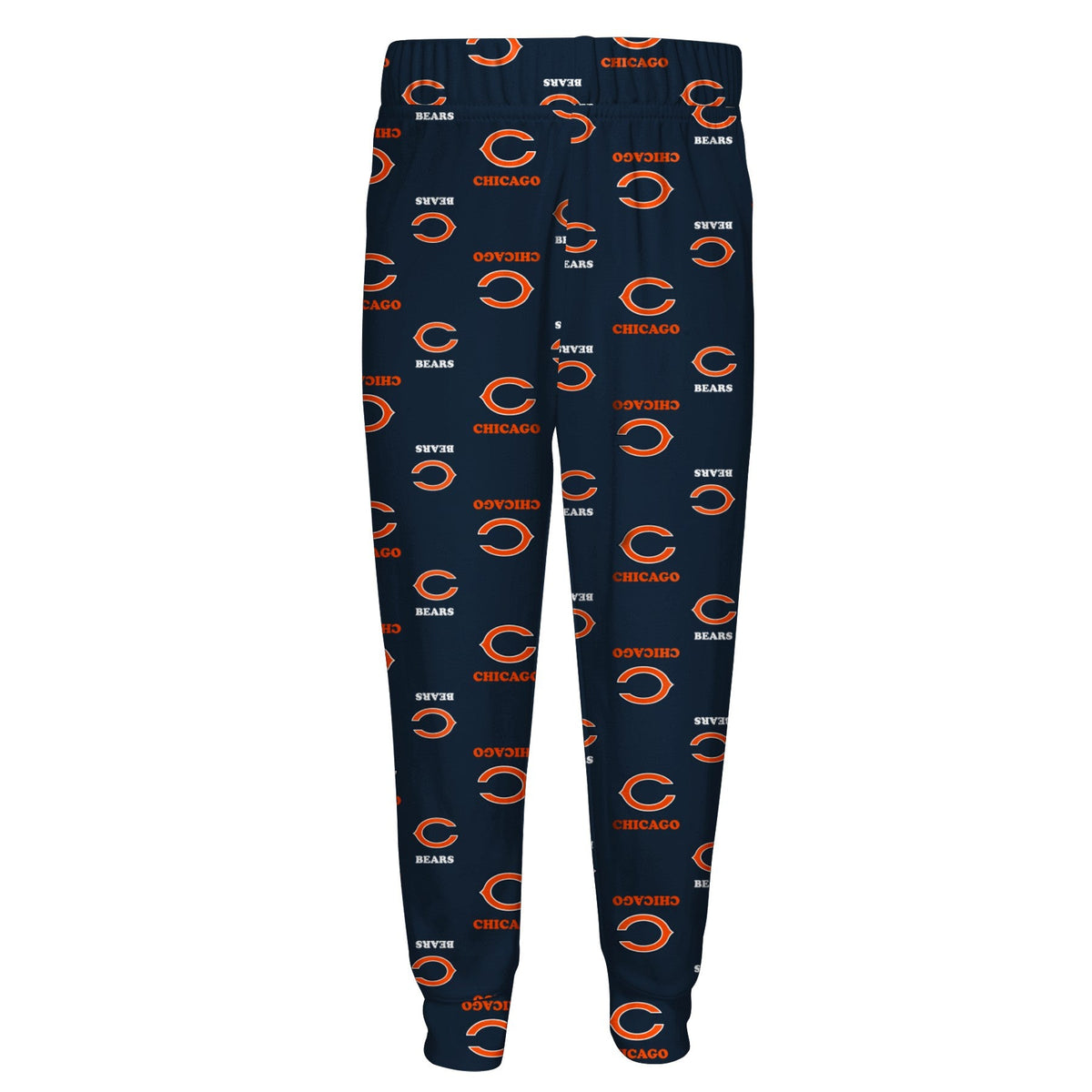Kids Chicago Bears Child Navy Allover Print Top and Pant Pajama Set product image 3, provided for visual reference and