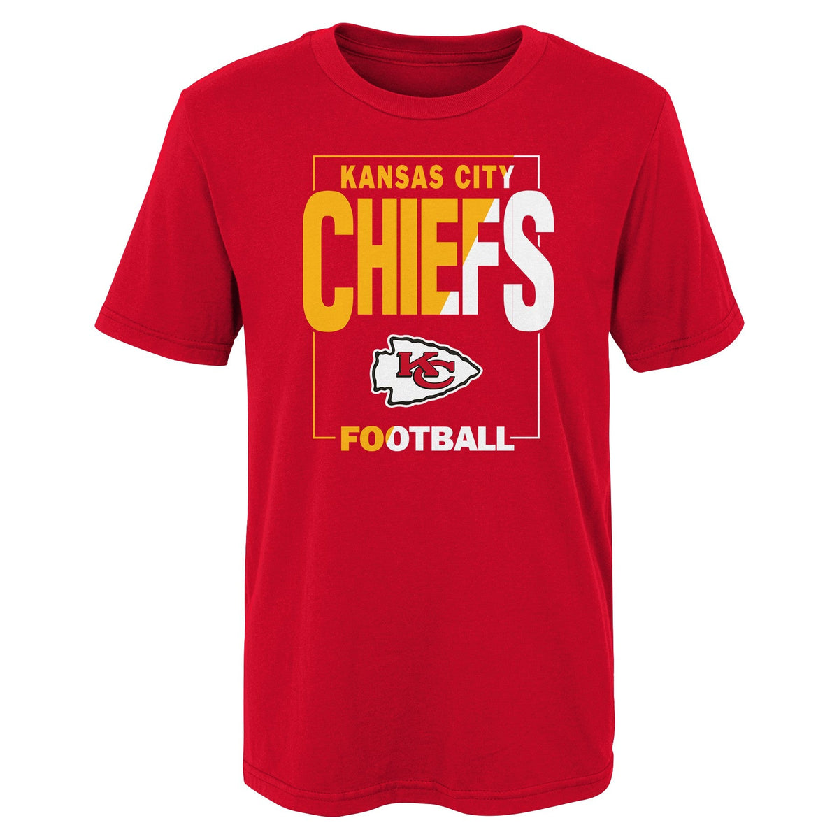 Toddler Kansas City Chiefs Red Coin Toss Child T-Shirt product image 1, provided for visual reference and product detail