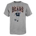 Kids Chicago Bears Gray Mascot Hero Child T-Shirt product image 1, provided for visual reference and product detail review