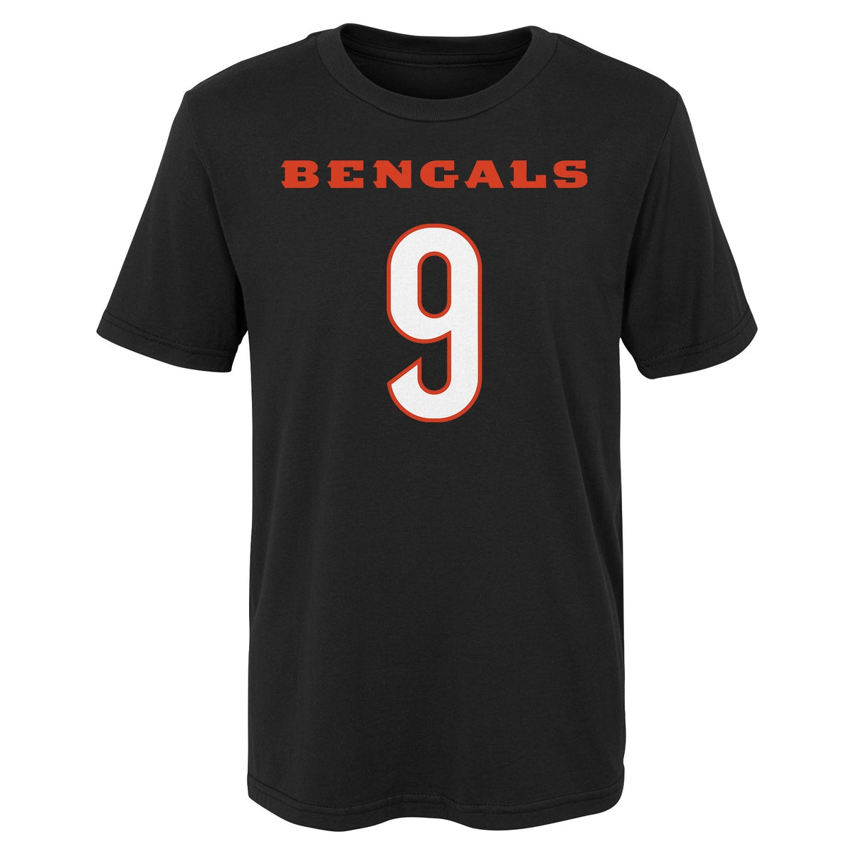 Child Joe Burrow Cincinnati Bengals Black Mainliner Player Name & Number T-Shirt product image 2, provided for visual