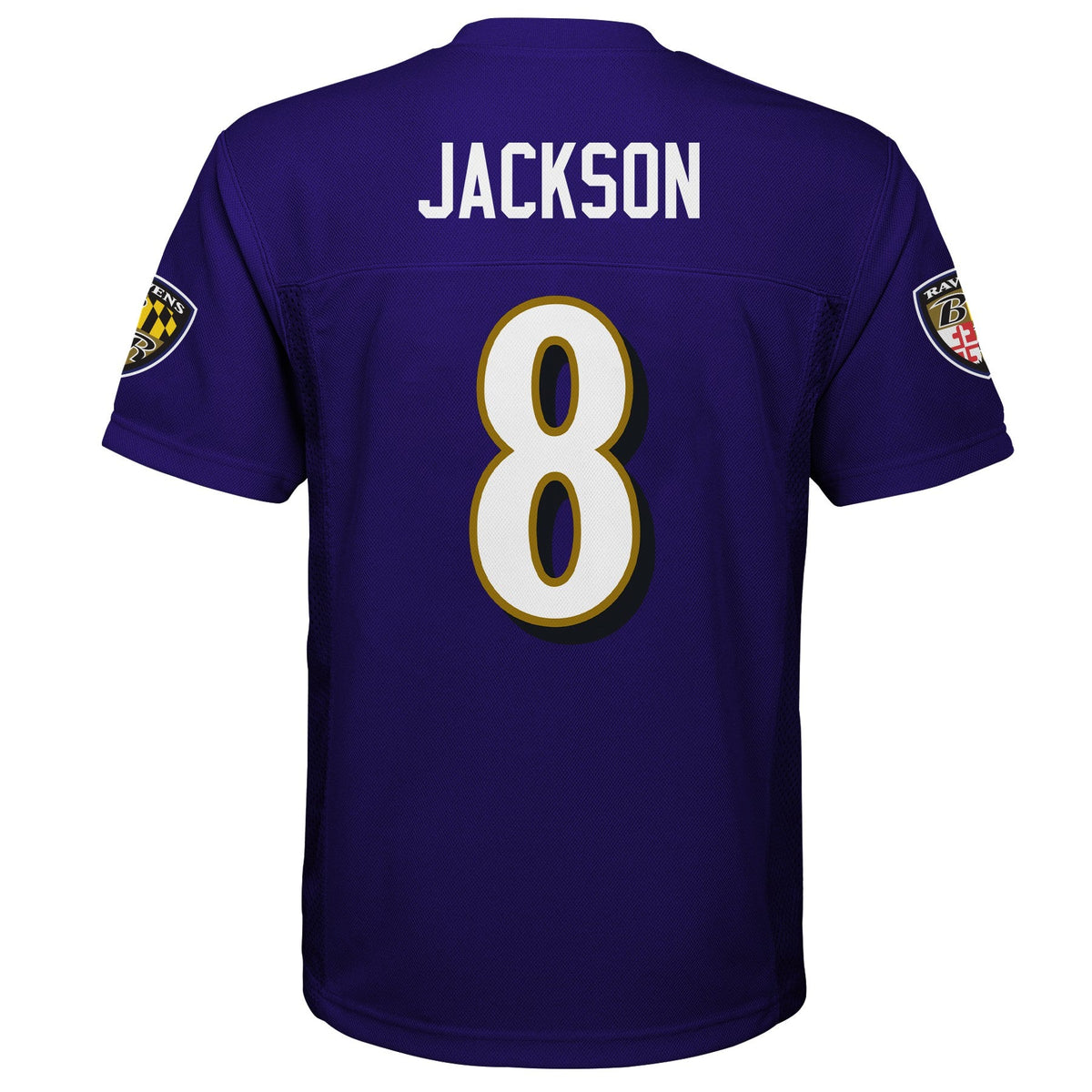 Youth Lamar Jackson Baltimore Ravens Purple Mid Tier Player Jersey product image 3, provided for visual reference and