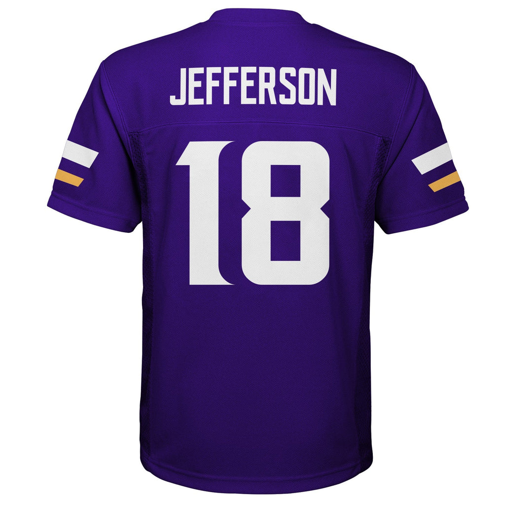 Youth Justin Jefferson Minnesota Vikings Purple Replica Mid Tier Player Jersey product image 3, provided for visual