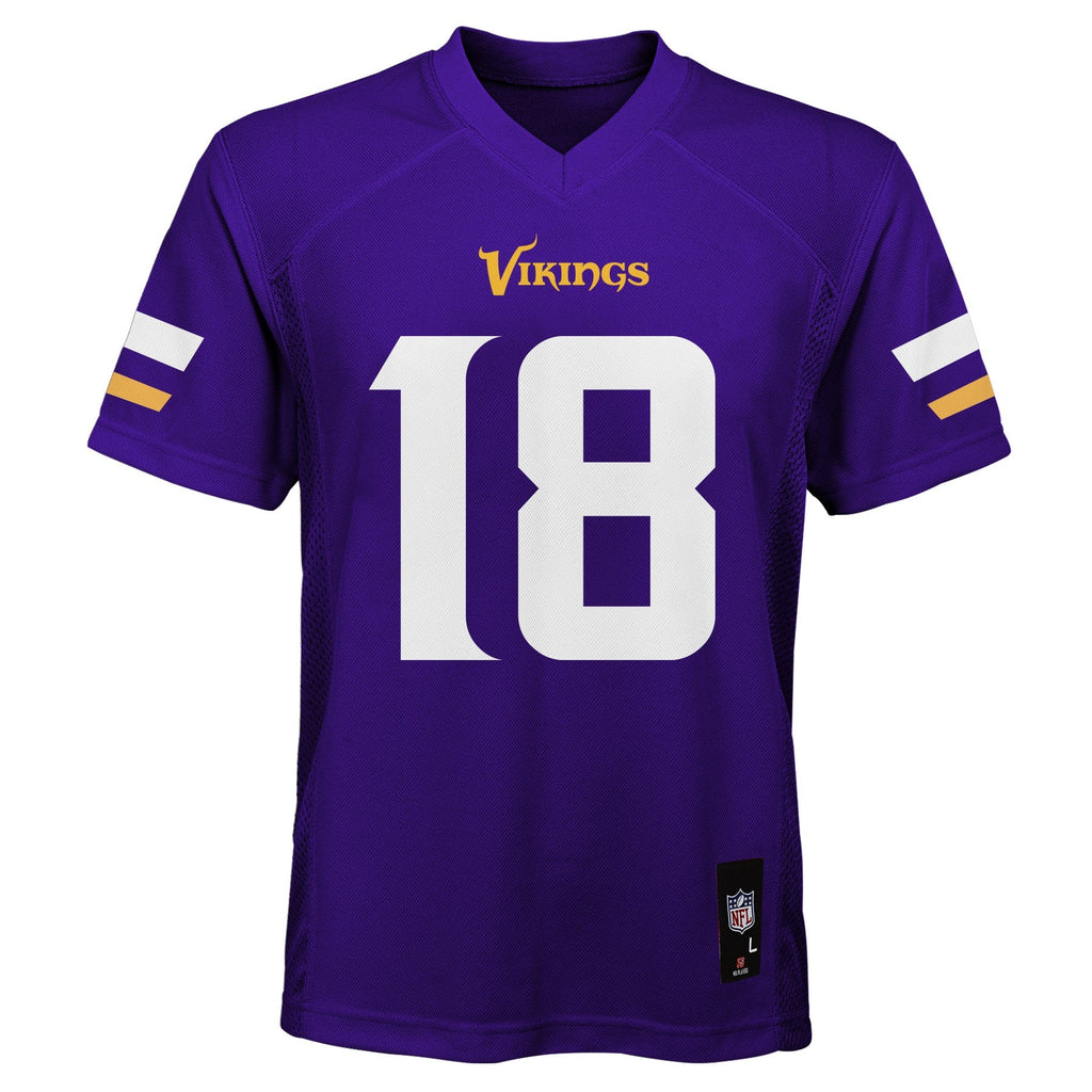 Youth Justin Jefferson Minnesota Vikings Purple Replica Mid Tier Player Jersey product image 2, provided for visual