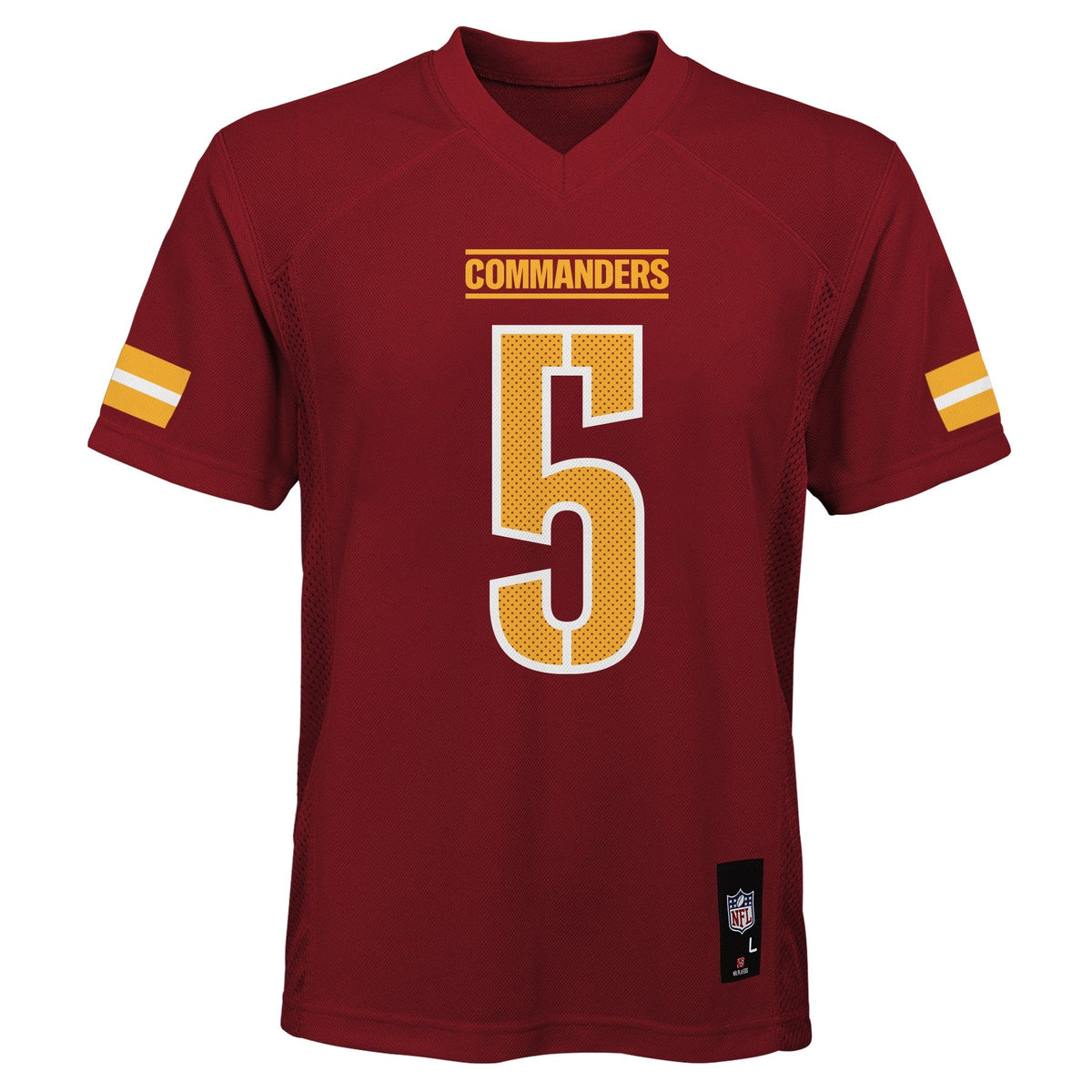 Youth Jayden Daniels Washington Commanders Crimson Replica Mid Tier Player Jersey product image 2, provided for visual